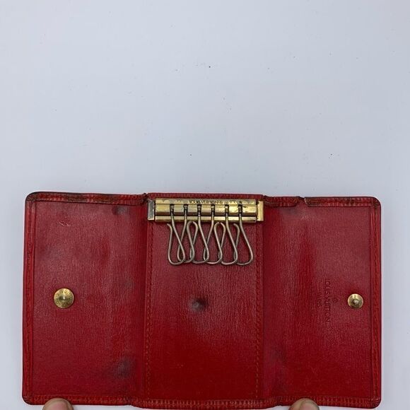 💥AUTHENTIC💥 Louis Vuitton Epi Leather 6 Key Wallet Red - Picture 5 of 6